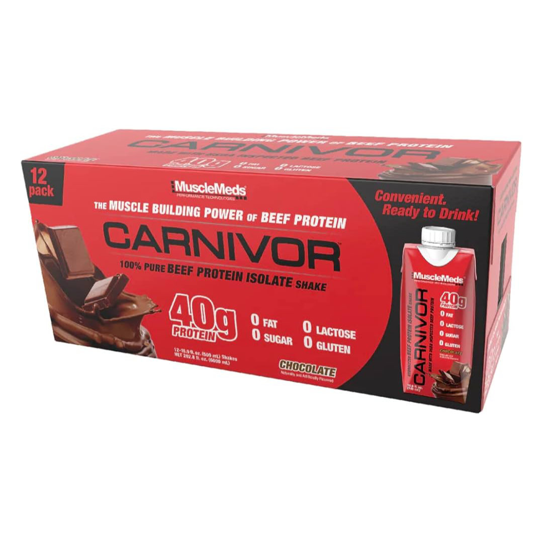 Carnivor RTD 40 gramos de proteína bebida - caja x 12 unidades - MuscleMeds