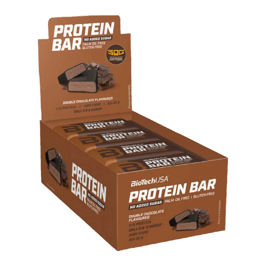 Barra de proteína 70g doble chocolate caja x 16 - BioTechUSA