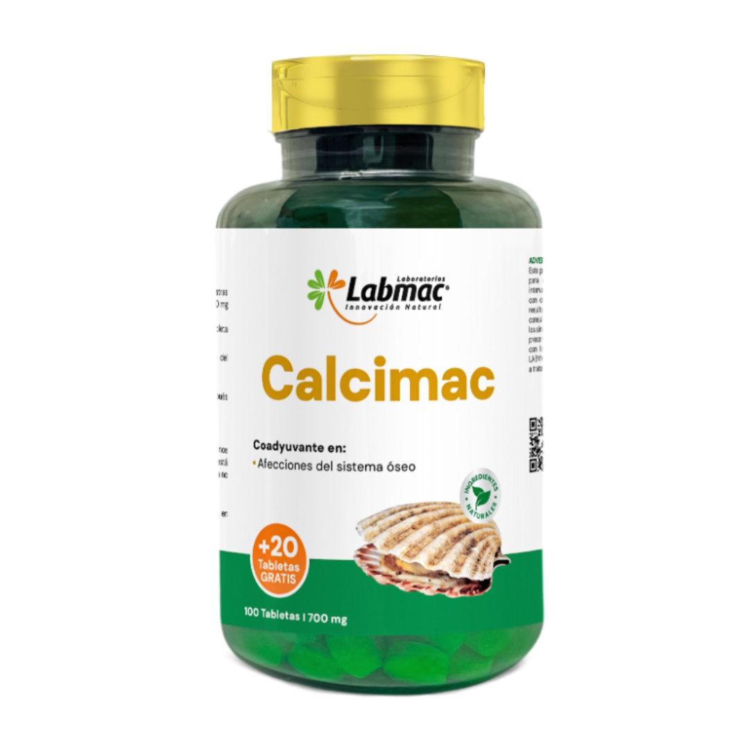 Calcimac Calcio 700 Mg 120 Cápsulas - Labmac