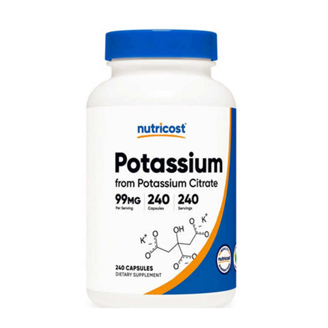 Citrato De Potasio 240 Cápsulas - Nutricost