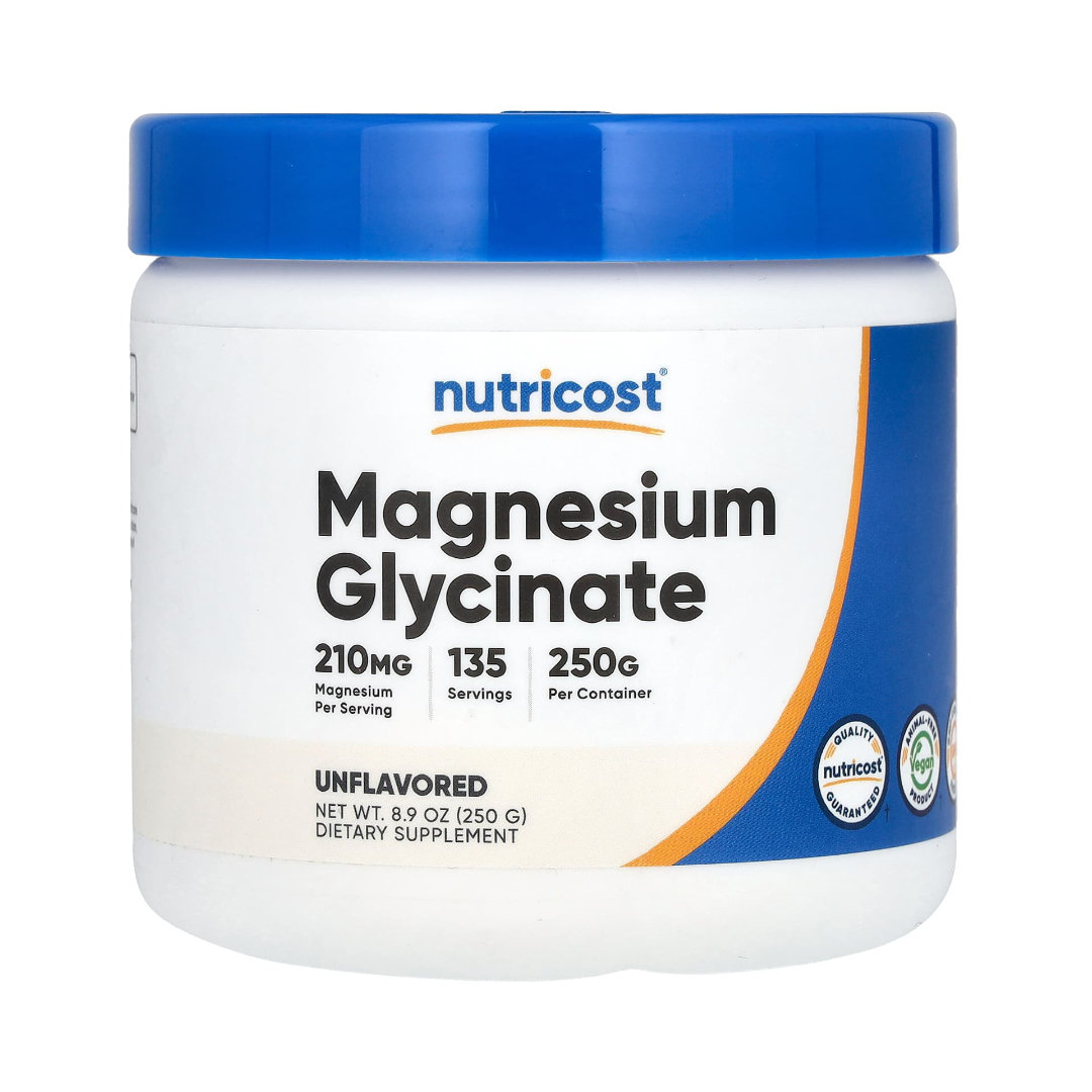 Glicinato de Magnesio 250g - Nutricost