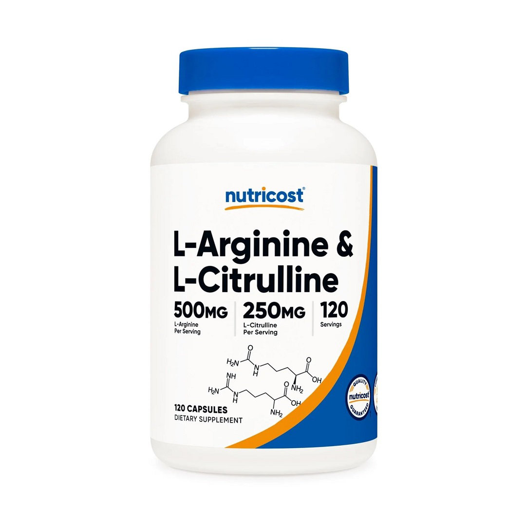 L Arginina + L Citrulina 120 Cápsulas -  Nutricost