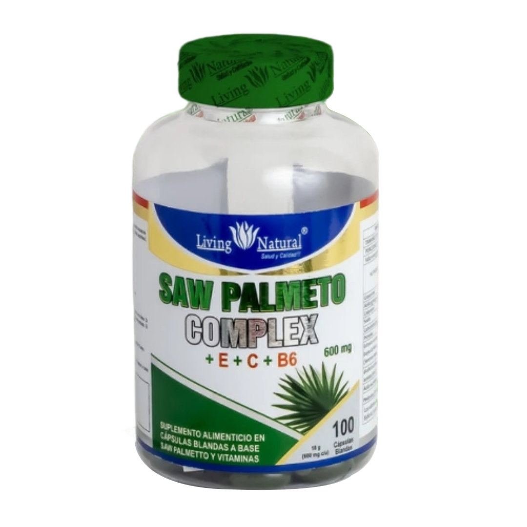 Saw Palmetto Complex 60 Cápsulas - Living Natural