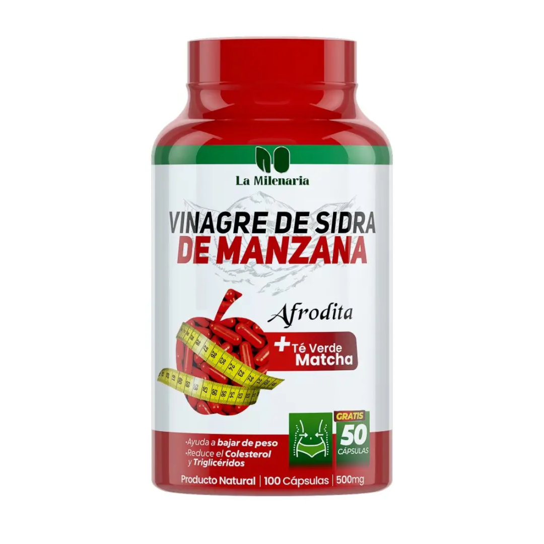 Vinagre de Manzana 100 Cápsulas - La Milenaria
