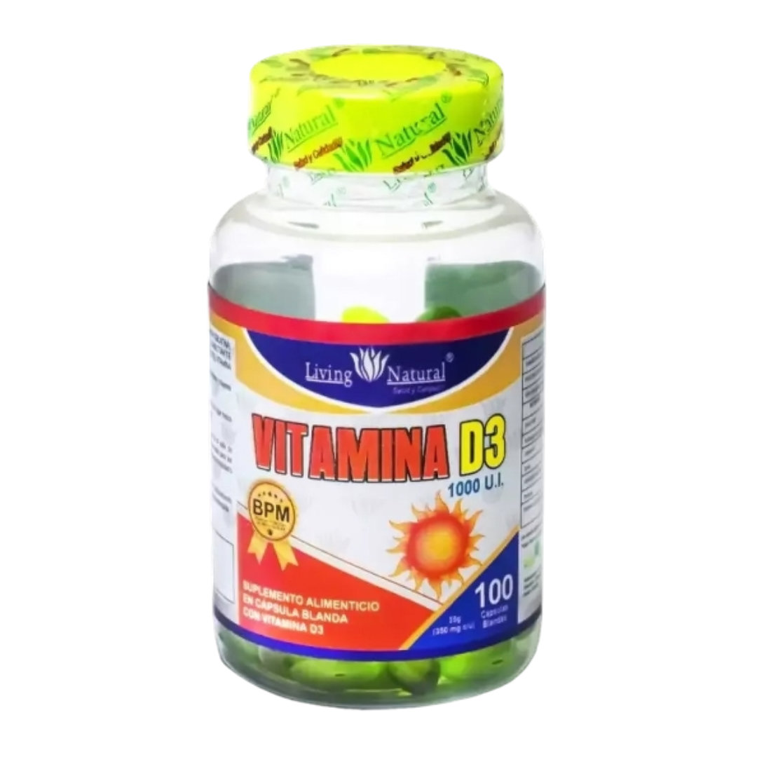 Vitamina D3 350 Mg 90 Cápsulas - Living Natural