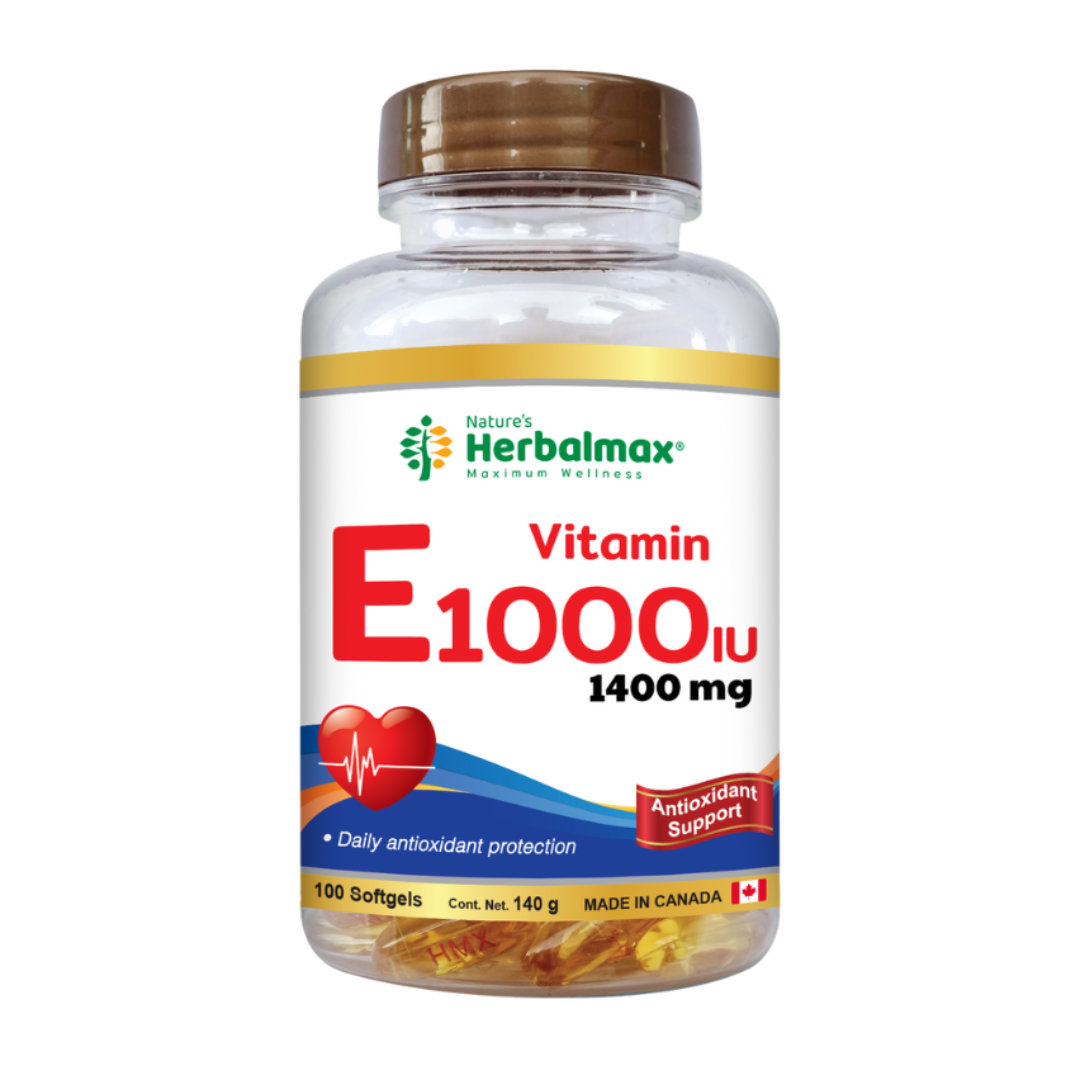 Vitamina E 1000 UI x 100 Cápsulas - Herbalmax