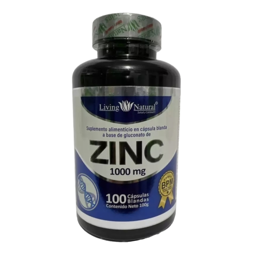 Zinc 1000 Mg 100 Cápsulas - Living Natural